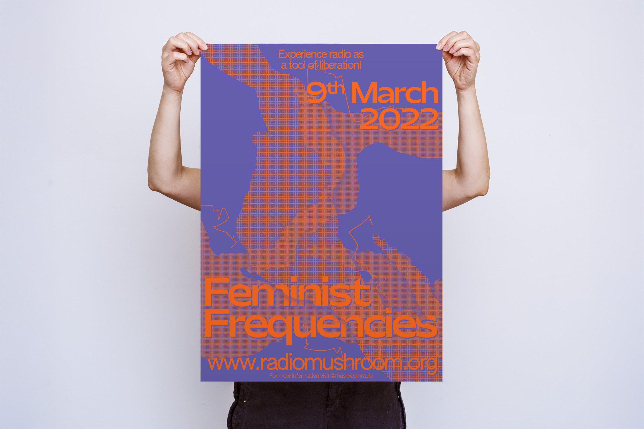 Poster design for Mushroom Radio