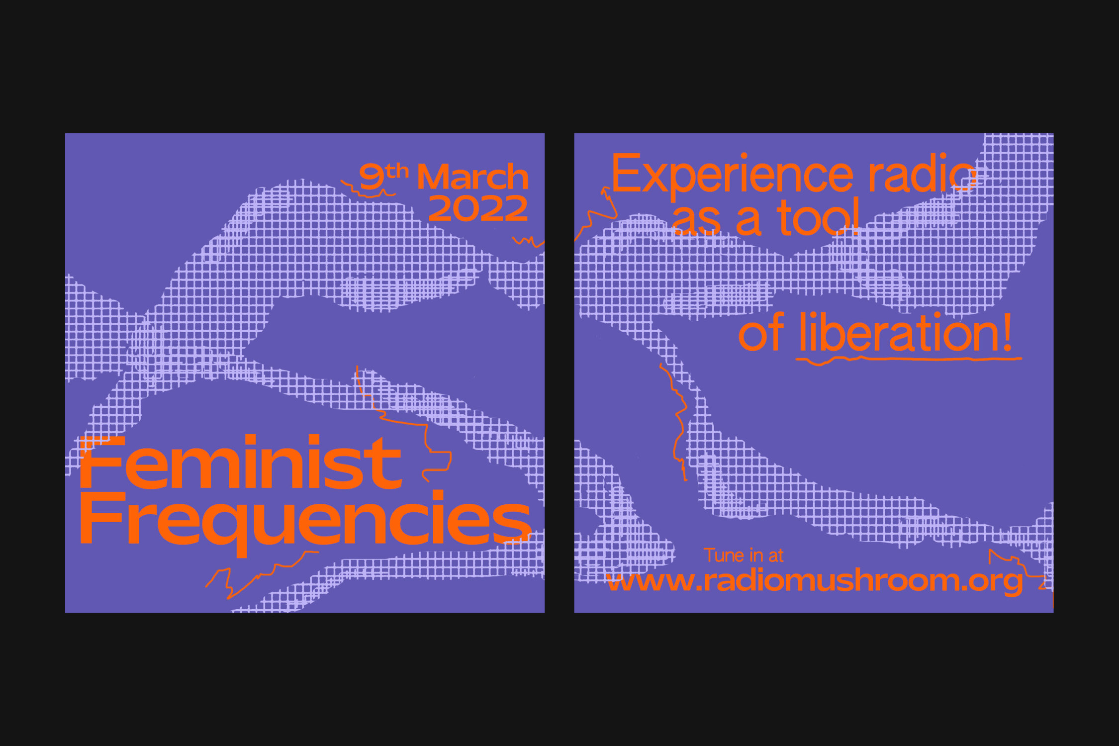 Poster design for Mushroom Radio